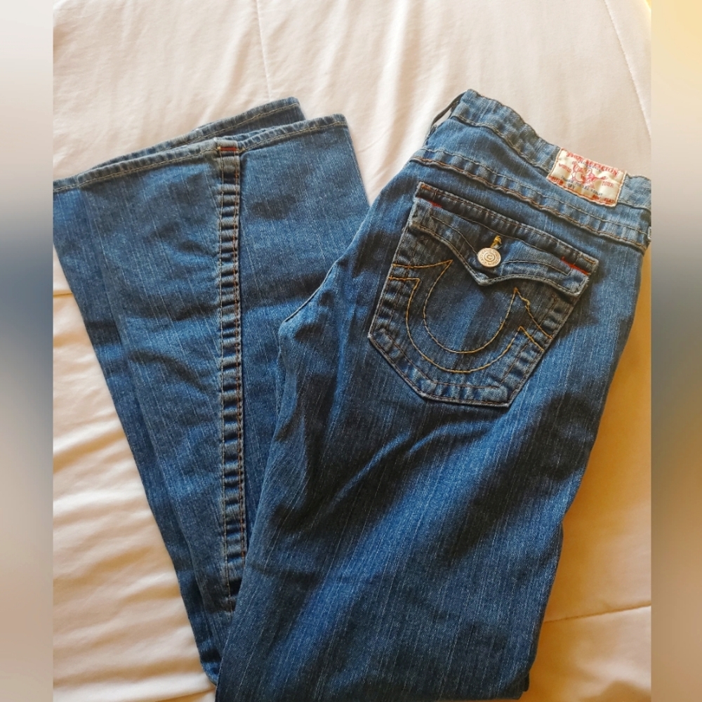 Vintage Y2K True Religion Bell bottom Jeans Women's size 32